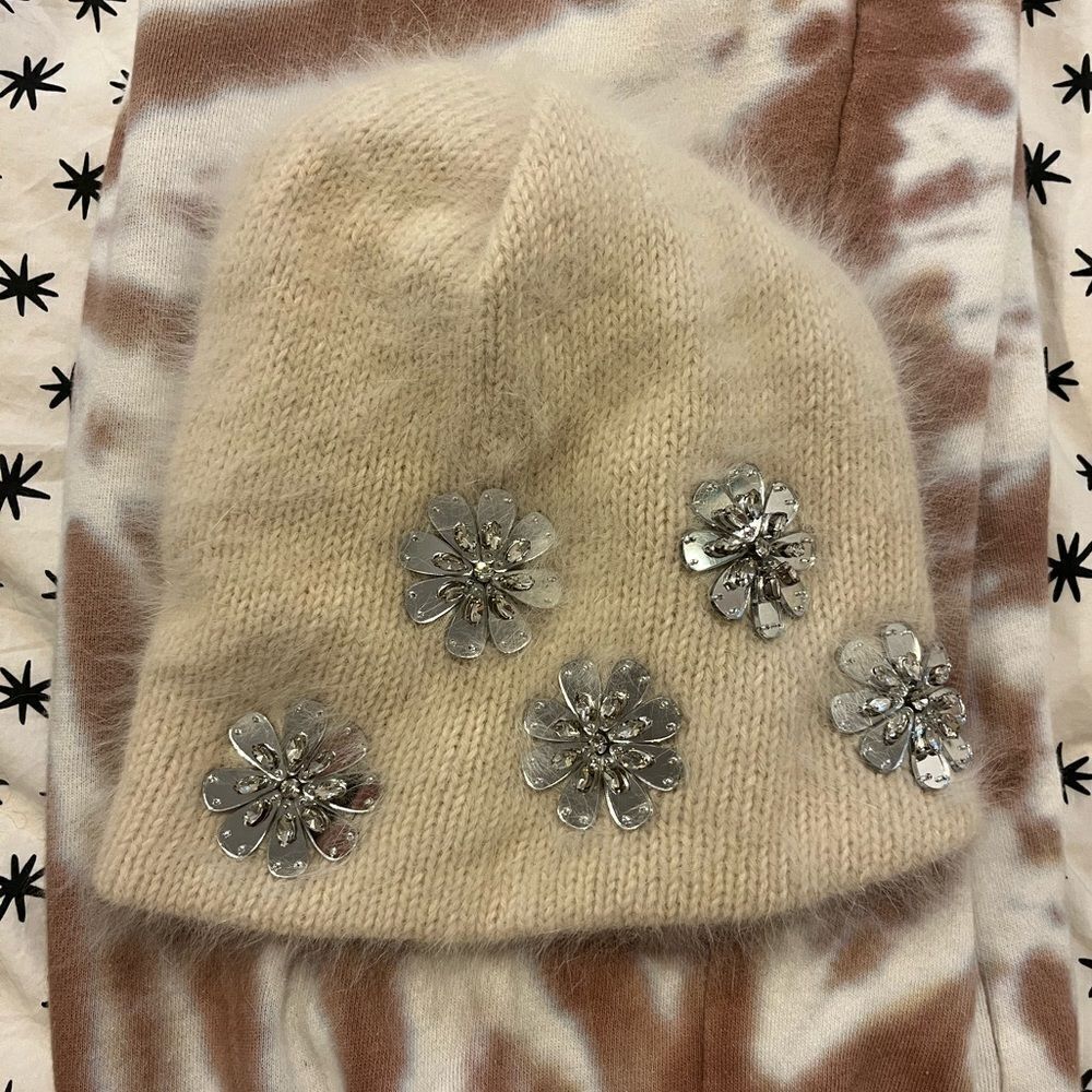 Jennifer Behr Crystal Embellished Alpaca Knitbeanie — image 4 of 5